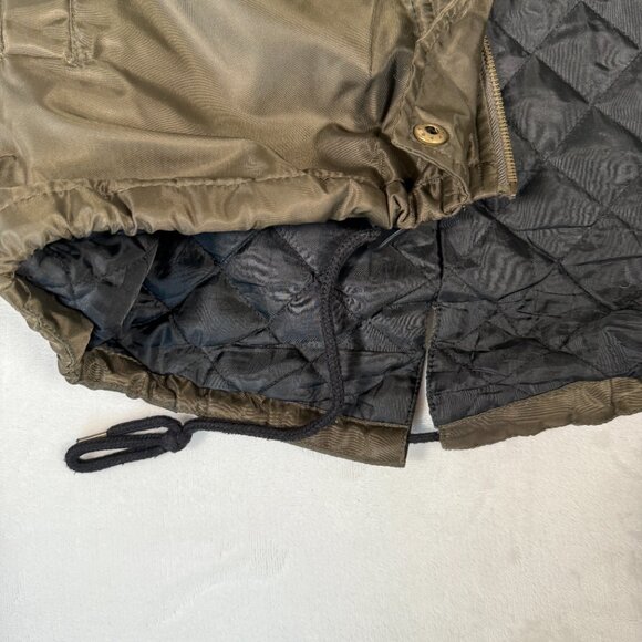 American Rag Cia Parka Jacket Women Size S Olive Green Full Zip Hooded Coat - Picture 13 of 16